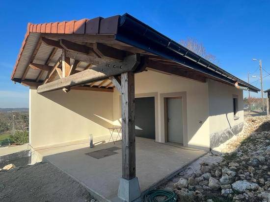 Ravalement de façade pour maison neuve à Jujurieux proche d'Ambérieu en Bugey (01)